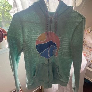 Cute blue Roxy zip up, size medium.